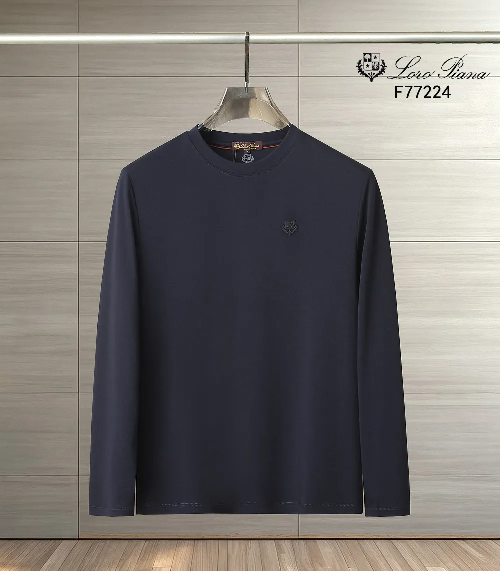 Lp Early Autumn Exclusively for New Arrival Original Men's Round Neck Long Sleeve Long Velvet Double Mercerized Premium Customized High Version Fashion Versatile Hot Sale⚠️⚠️ Original Imported Pure Cotton Fabric Chest Logo Pattern Design Super Soft and Delicate Feeling Skin-Friendly and Comfortable Premium Boutique Made on behalf of Factory's fine workmanship The upper body is very good Men's must-have items Complete with three standards Sizes M-4xl